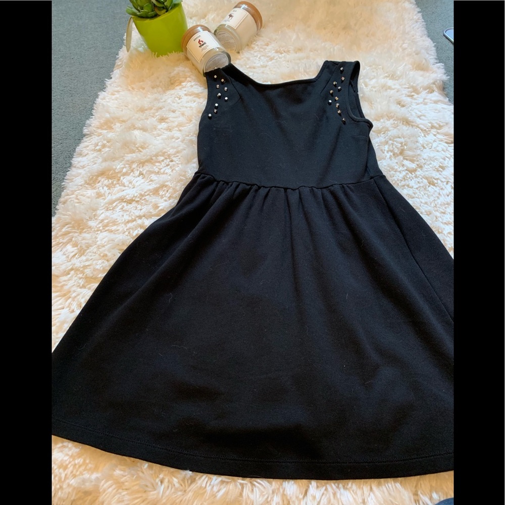Forever 21 rivet black sleeveless dress